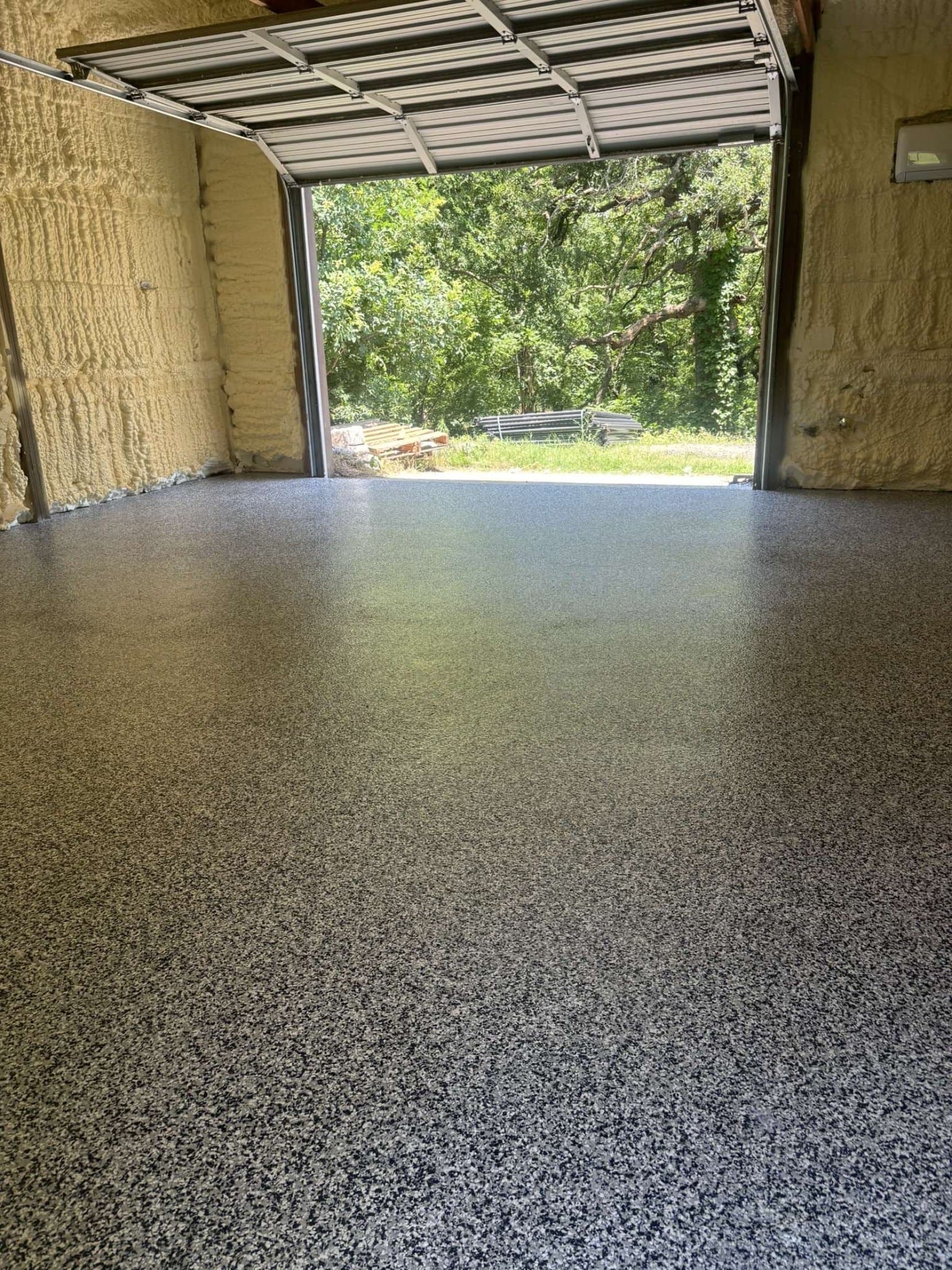 Epoxy garage floor